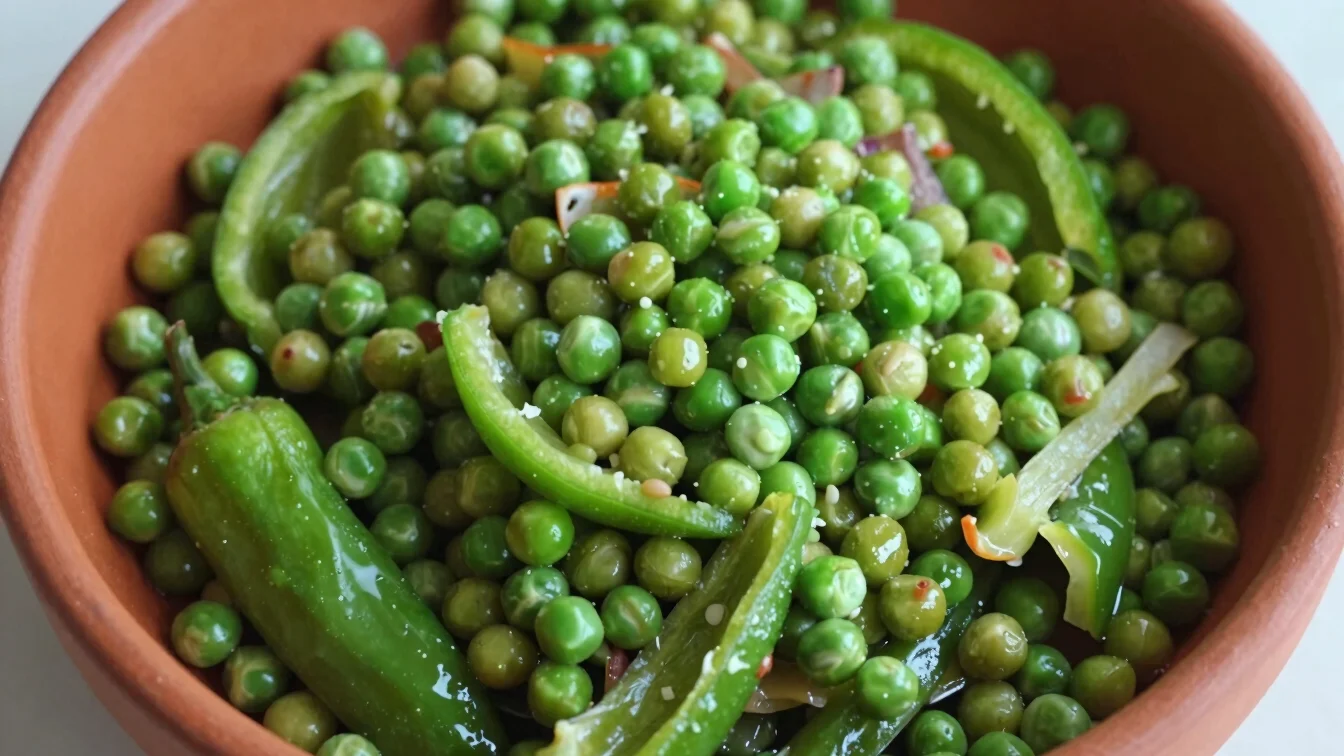 Plate of freshly made poha garnished with coriander and lemon wed